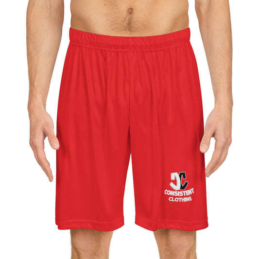 Basketball Shorts (Red/Black/White)