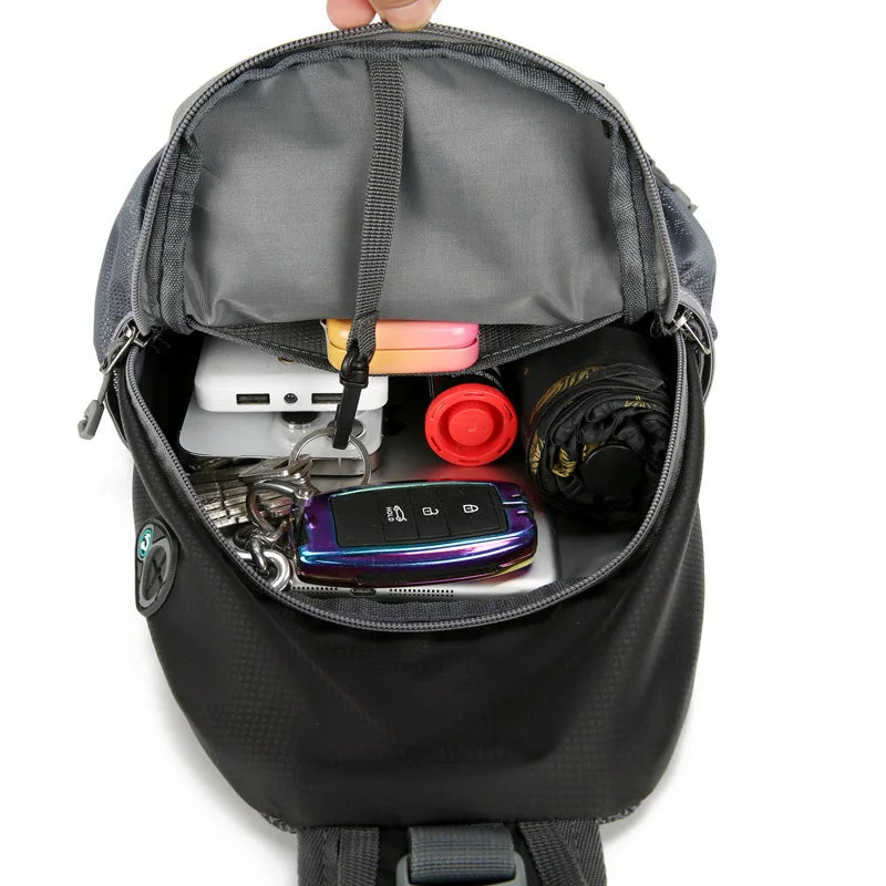 Anti-Theft Waterproof Shoulder Backpack Crossbody Bag